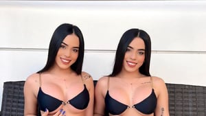 Gemelas Abello: videos en TikTok más calientes sin ropa interior ...