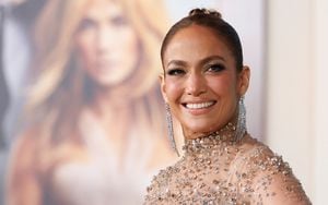Cast member and Producer Jennifer Lopez attends a premiere for the film "Shotgun Wedding" in Los Angeles, California, U.S. January 18, 2023. REUTERS/Mario Anzuoni