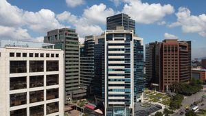 Panoramica norte de Bogotá 
Centro empresarial Teleport
Localidad de Usaquén