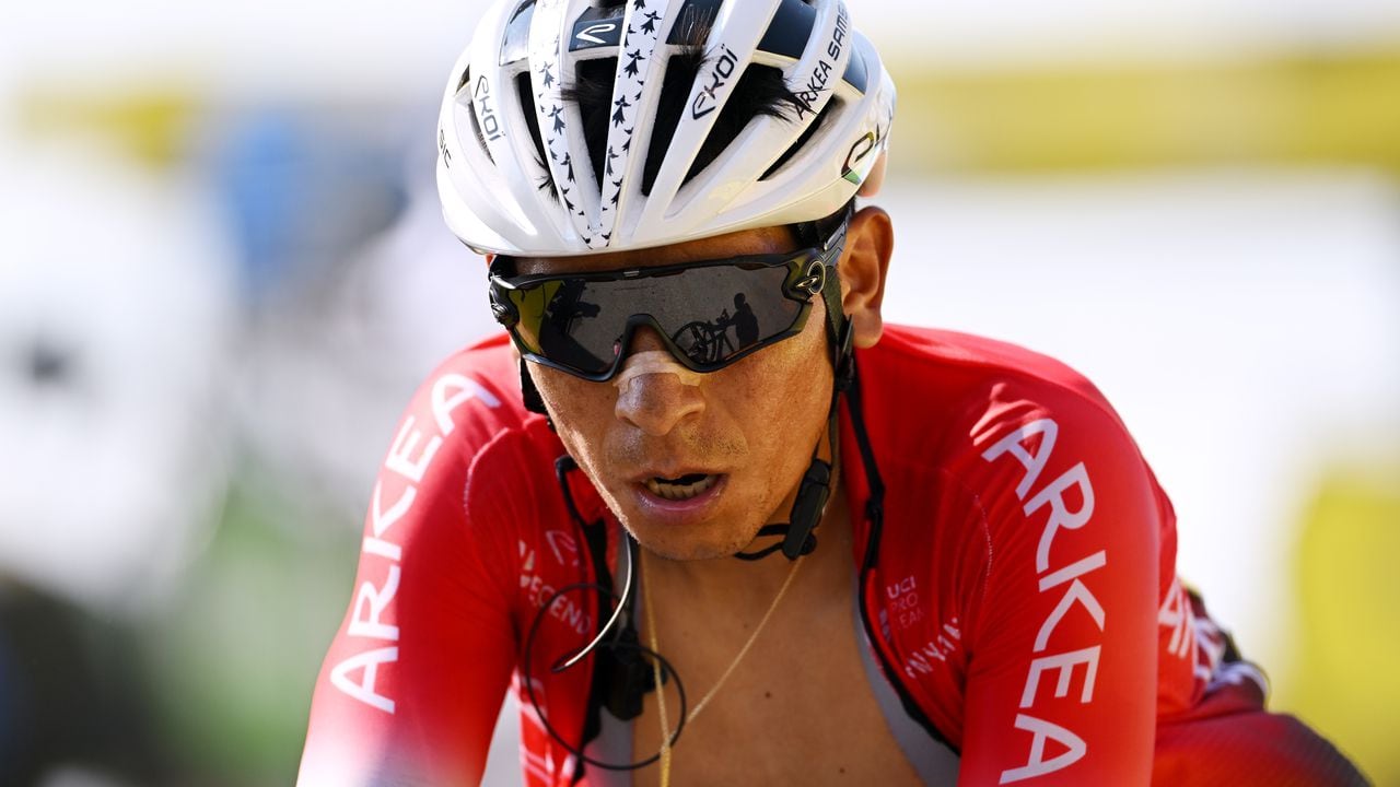 Nairo Quintana, ciclista colombiano durante el Tour de Francia 2022.