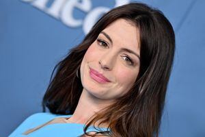 LOS ANGELES, CALIFORNIA - MARCH 17: Anne Hathaway attends the Global Premiere of Apple TV+'s "WeCrashed" at Academy Museum of Motion Pictures on March 17, 2022 in Los Angeles, California. (Photo by Axelle/Bauer-Griffin/FilmMagic)