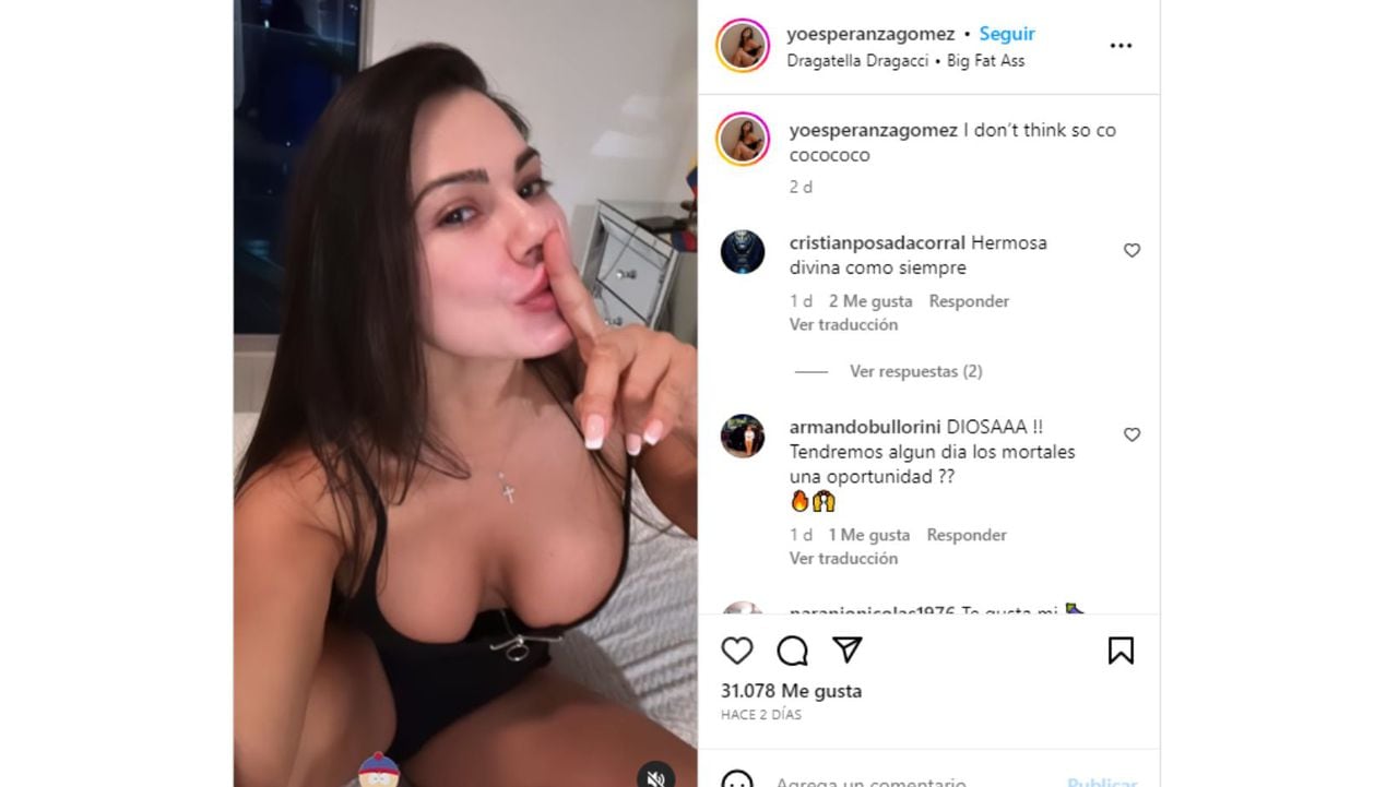 Esperanza Gómez deja con la boca abierta a sus seguidores de Instagram por nueva publicación
