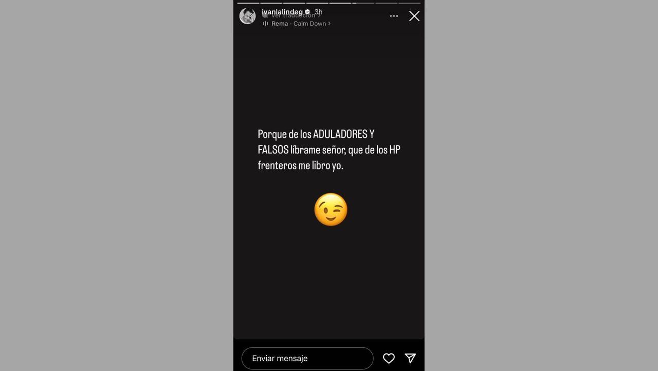 ván Lalinde Captura de pantalla Instagram Iván Lalinde