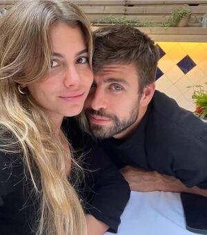 Primer selfie con Clara Chía compartida por Gerard Piqué