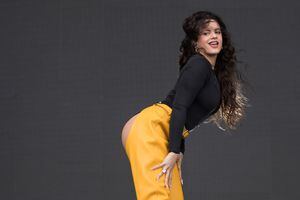 AUSTIN, TEXAS - OCTOBER 13: Singer-songwriter Rosalía performs onstage during weekend two, day three of Austin City Limits Music Festival at Zilker Park on October 13, 2019 in Austin, Texas. (Photo by Rick Kern/WireImage)