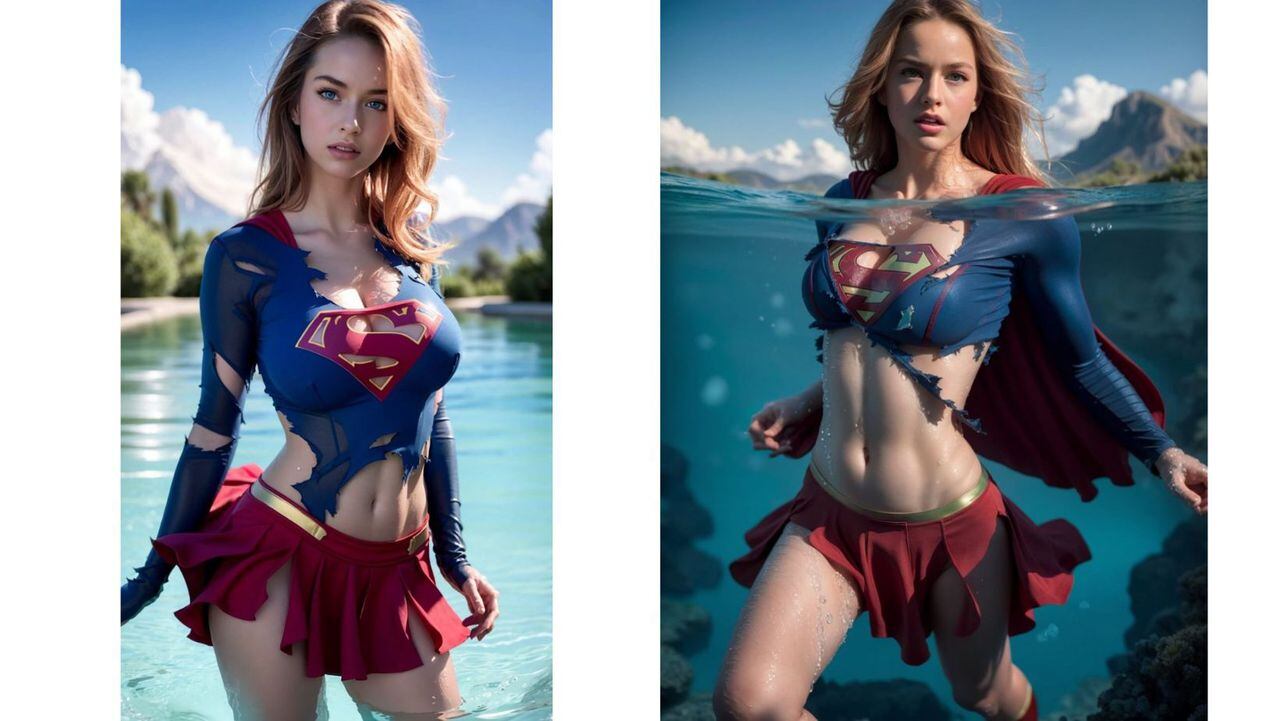 ¡Mamacita! Así es la Supergirl más sexy del mundo según la IA