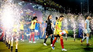 Selección Colombia vs. Brasil en la Copa América.