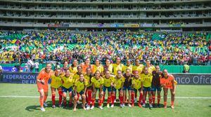 Selección Colombia femenina anfitriona de la CONMEBOL Copa América que entrega 3 boletos de manera directa para el Mundial Australia/Nueva Zelanda 2023 y serán las tres selecciones que ocupen la primera, segunda y tercera posición de la Fase Final de la competición.