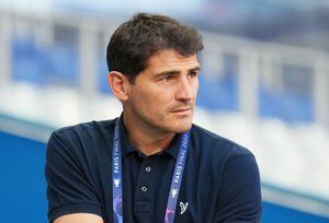 PARIS, FRANCE - MAY 27: Iker Casillas, former Real Madrid player looks on during the Real Madrid Training Session at Stade de France on May 27, 2022 in Paris, France. Real Madrid will face Liverpool in the UEFA Champions League final on May 28, 2022. (Photo by Angel Martinez - UEFA/UEFA via Getty Images)