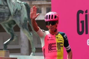 Rigoberto Urán, ciclista colombiano del EF Education EasyPost