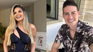 Melissa Martínez y James Rodríguez