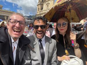 Fabio Rubiano, Julián Román y Marcela Valencia