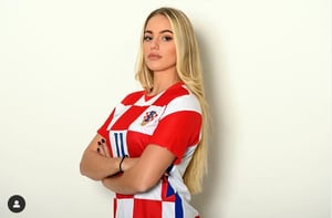 Ana María Markovic futbolista de Croacia es considerada la más sexy del mundo. Foto: instagram @anamxrkovic