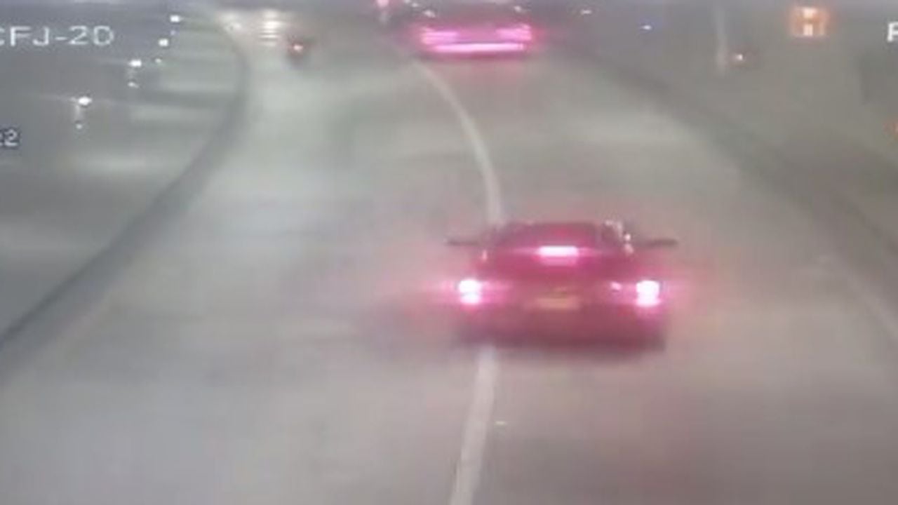 Captura de pantalla video accidente en moto