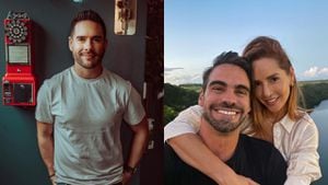 Sebastián Caicedo publicó un carrusel de fotos luego de que Carmen Villalobos compartiera varias imágenes con su nuevo novio.