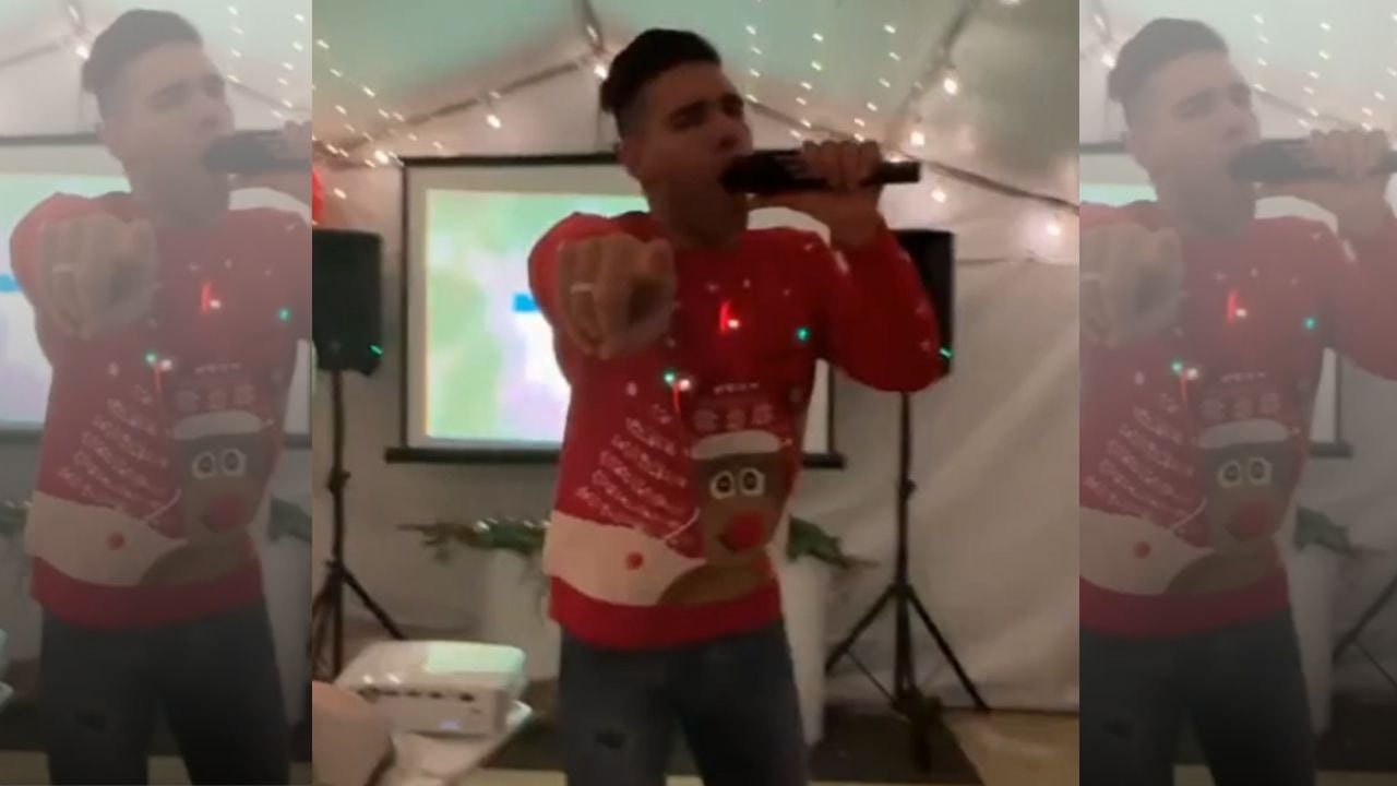 Falcao eligió una canción de Maná para su turno en el karaoke