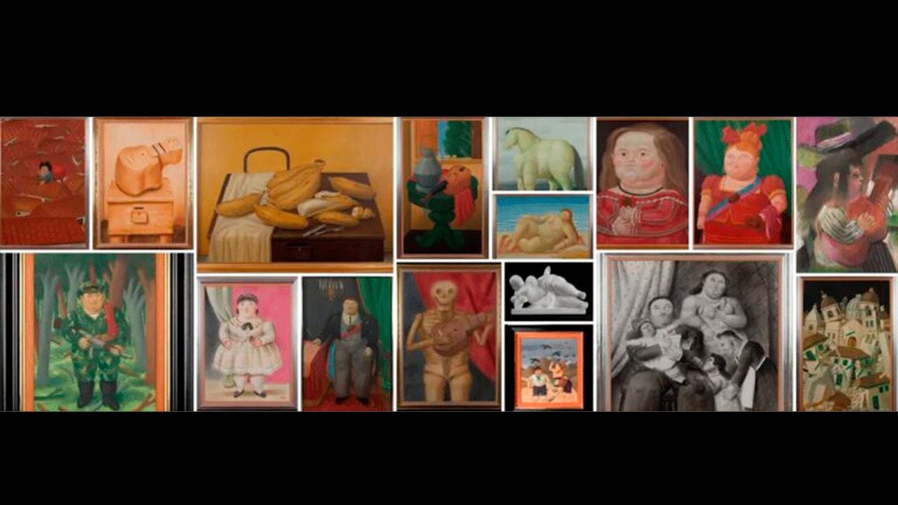 Obras de Fernando Botero en la plataforma Google Arts & Culture,