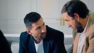 Messi y Andrés Parra compartieron escena en la serie transmitida por Star+