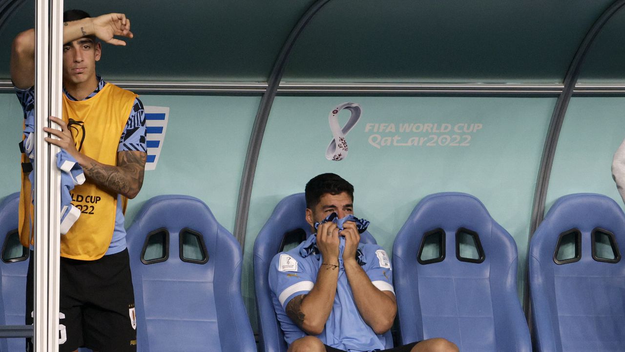 Sufrimiento, tristeza y lágrimas de Luis Suárez por eliminación de Uruguay del Mundial