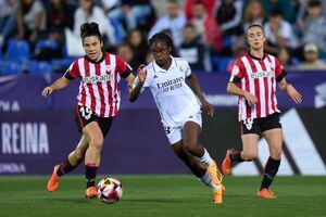 Linda Caicedo en el duelo por Copa de la Reina ante Athletic.