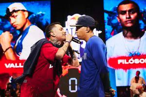 Filosofo performs during the cypher of the Colombia Red Bull Batalla National Final in Medellin, Colombia on June 29 2023. // Gianfranco Tripodo / Red Bull Content Pool // SI202307020122 // Usage for editorial use only // 