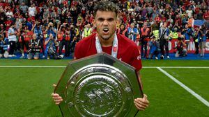 Luis Díaz, campeón de la Community Shield con Liverpool