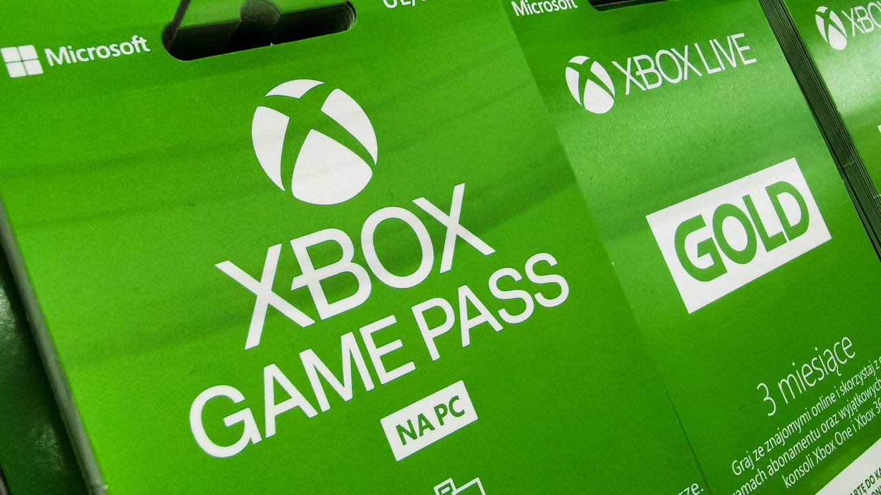 Xbox game pass gift cards are seen in a store in Krakow, Poland on August 26, 2021 (Photo by Beata Zawrzel/NurPhoto via Getty Images)