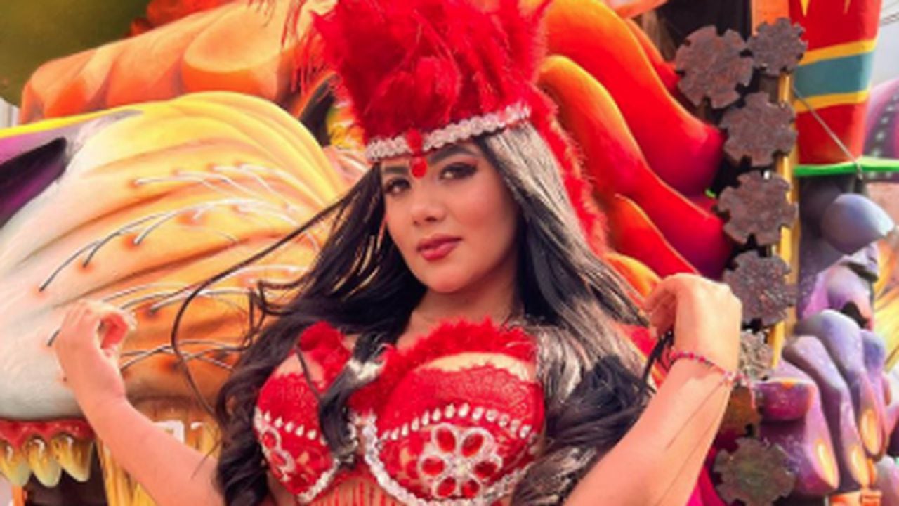 Paola Vargas en el Carnaval de Negros y Blancos, Pasto