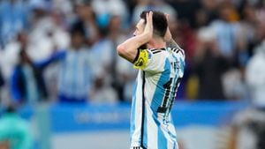 Así celebró Messi su gol en el segundo tiempo ante Países Bajos