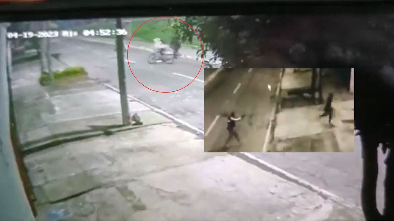 Revelan videos del momento en que ciclista asesinó a ladrón por robarlo en Bogotá