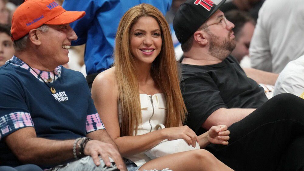 Shakira, presente en las finales de la NBA.