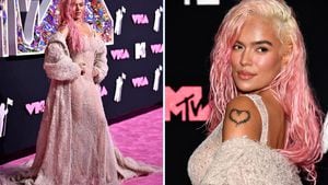 KarolG deslumbra en los MTV VMAs 2023
Fotos agencia AP/AFP