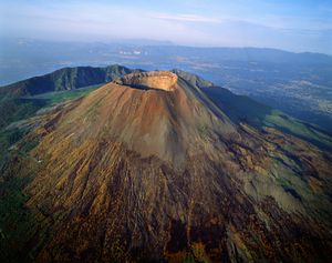 Cima del volcán Vesubio