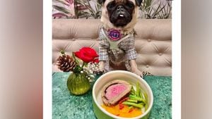 El restaurante Dogue ofrece menús de degustación para perros, desde 75 dólares.
