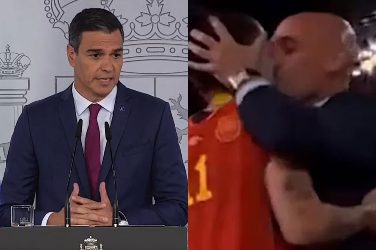 Pedro Sánchez, presidente del gobierno español, habló del beso de Luis Rubiales a Jenni Hermoso.