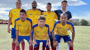 Selección Colombia, campeona del Mundial de Fútbol Parálisis Cerebral en Italia.