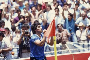 Diego Maradona fue la gran figura en el segundo y último titulo mundialista de Argentina