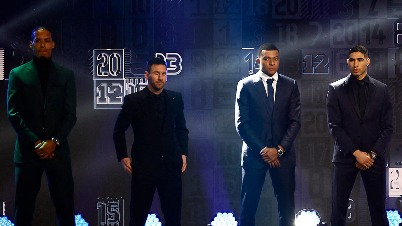 Messi, Mbappé y Hakimi, estrellas del PSG fueron incluidos en el once ideal del 2022.