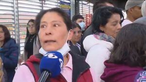 La mujer explicó por qué no estaba usando el tapabocas adecuadamente