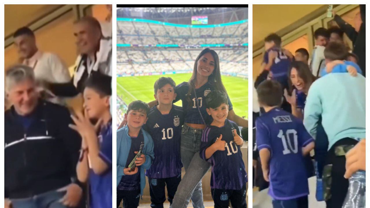 Familia de Messi celebró el triunfo de Argentina