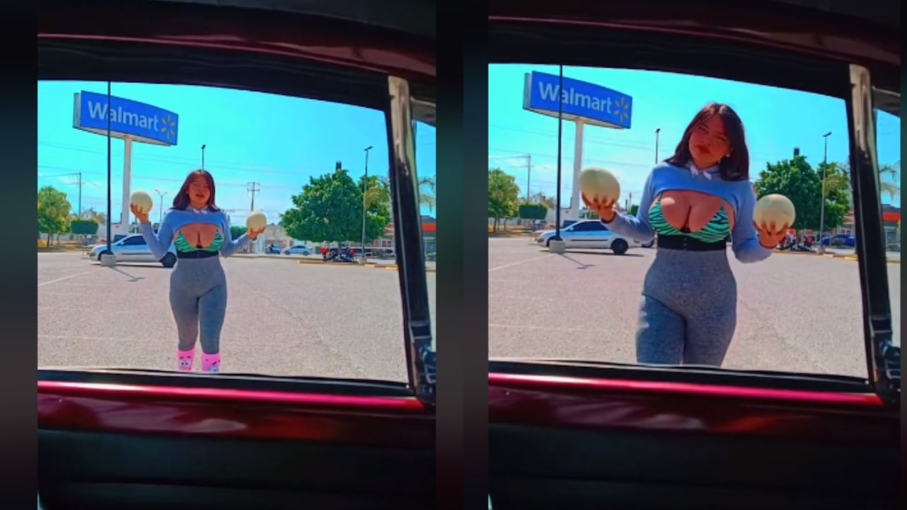 La sensual vendedora de frutas que la rompe en Tiktok y todo por sus “melones”