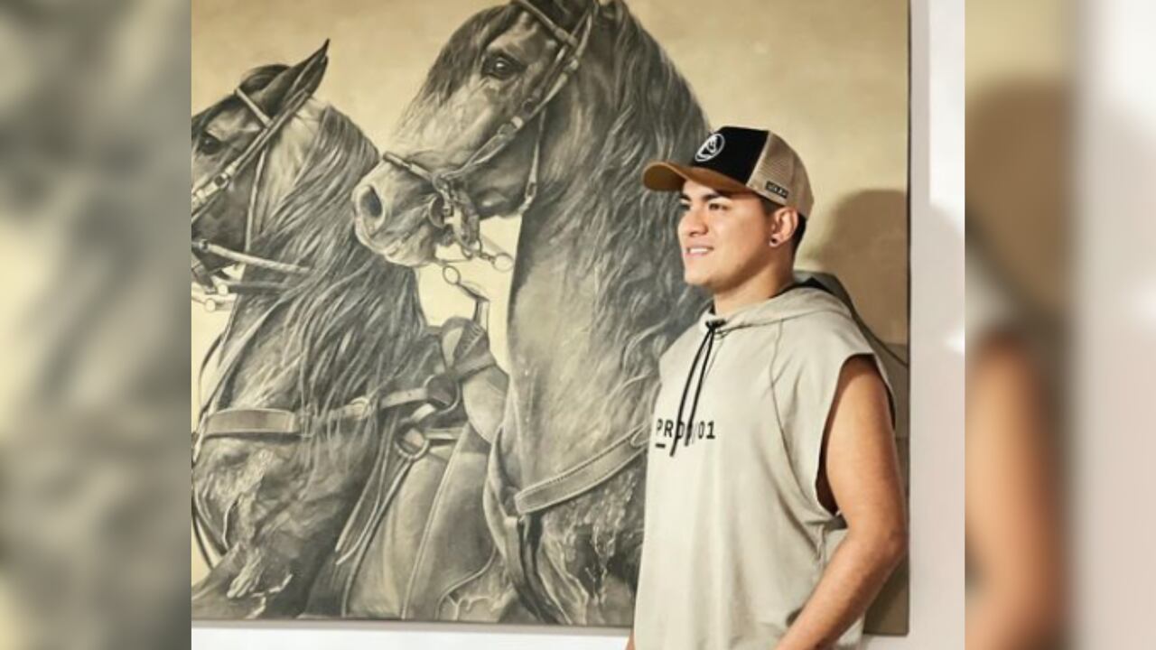 Yeison Jimenez cuadro con caballos