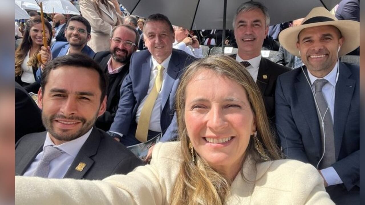 Congresistas del Centro Democrático, en el acto de posesión de Gustavo Petro como presidente de la República.