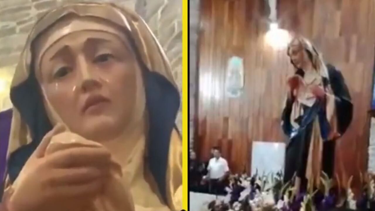 Virgen lloró en plena misa y asustó a feligreses, aseguran que el mundo se va a acabar