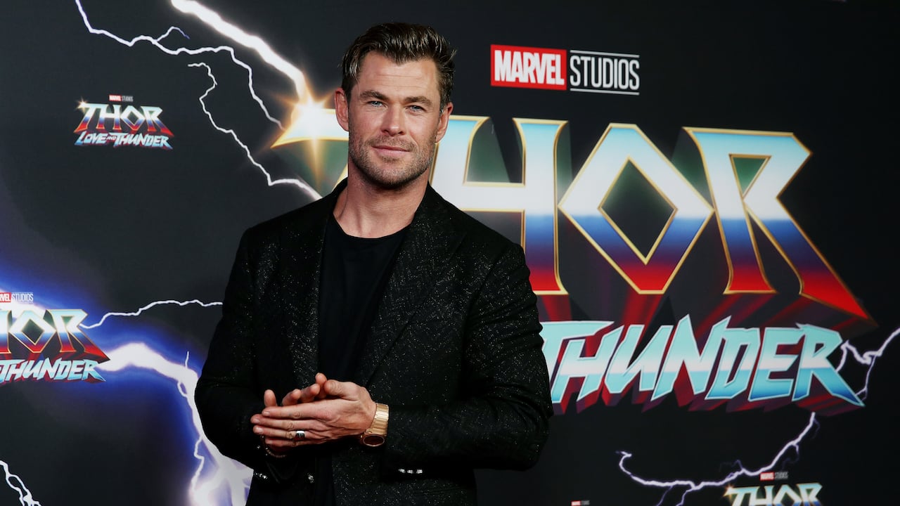 SYDNEY, AUSTRALIA - JUNE 27: Chris Hemsworth attends the Sydney premiere of Thor: Love And Thunder at Hoyts Entertainment Quarter on June 27, 2022 in Sydney, Australia. (Photo by Don Arnold/WireImage)