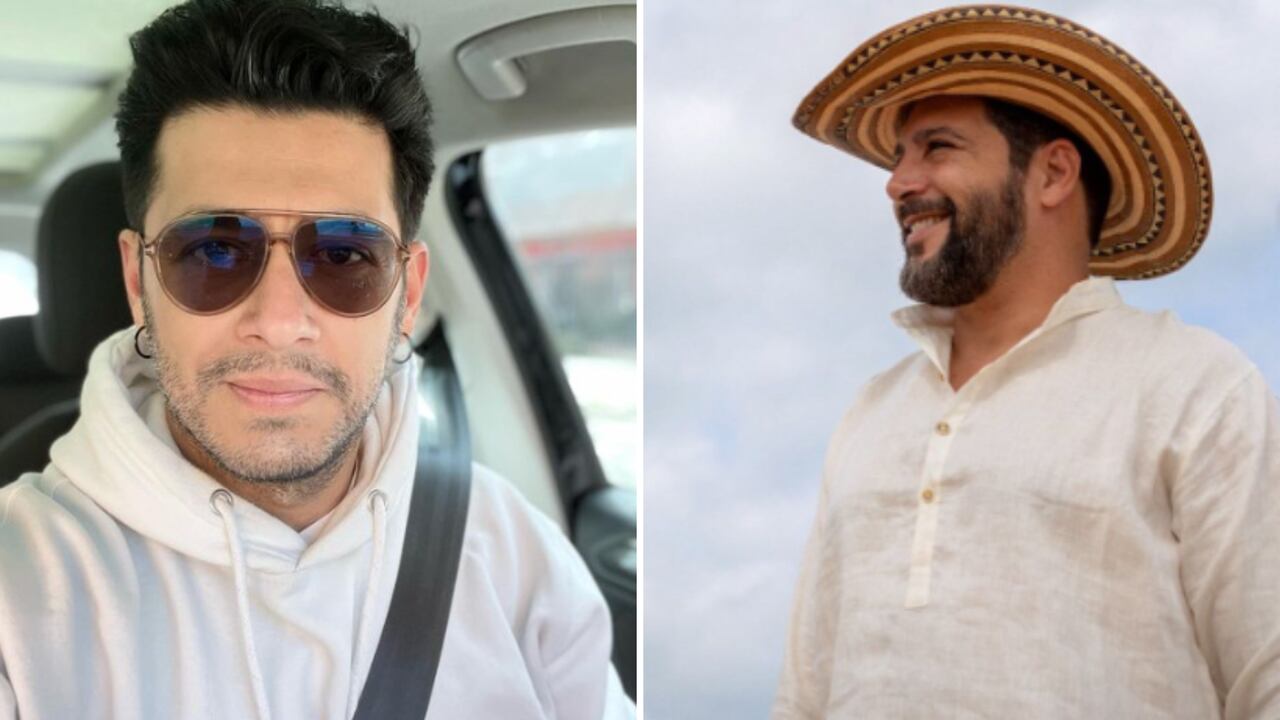 Actor Santiago Alarcón y el congresista Agmeth Escaf