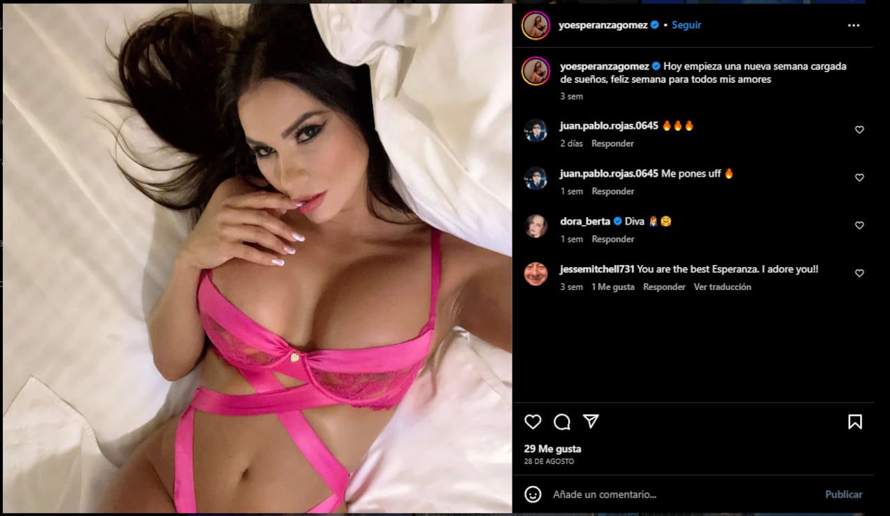 Foto: Instagram @yoesperanzagomez