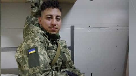 Soldado colombiano en Ucrania