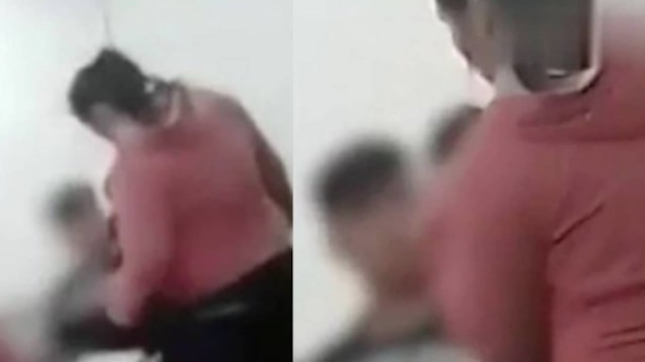 madre irrumpe a sala de clases y agrede a alumno