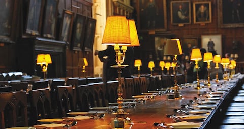El comedor de Church College fue usado en las películas de Harry Potter.